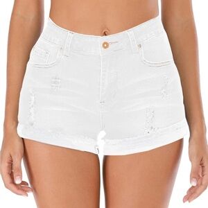 High waisted Jean shorts